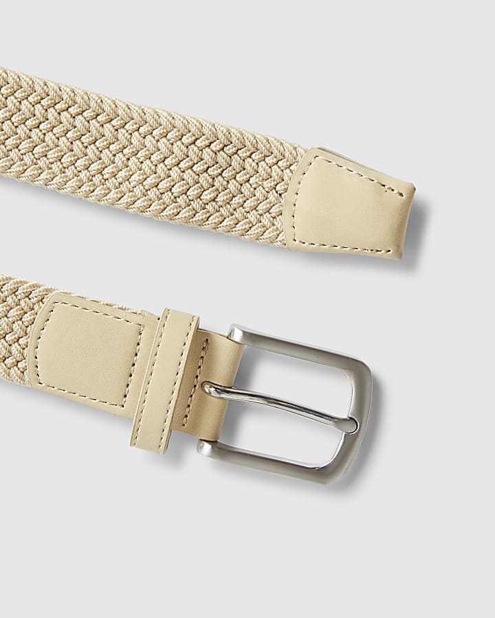 Beige Woven Belt