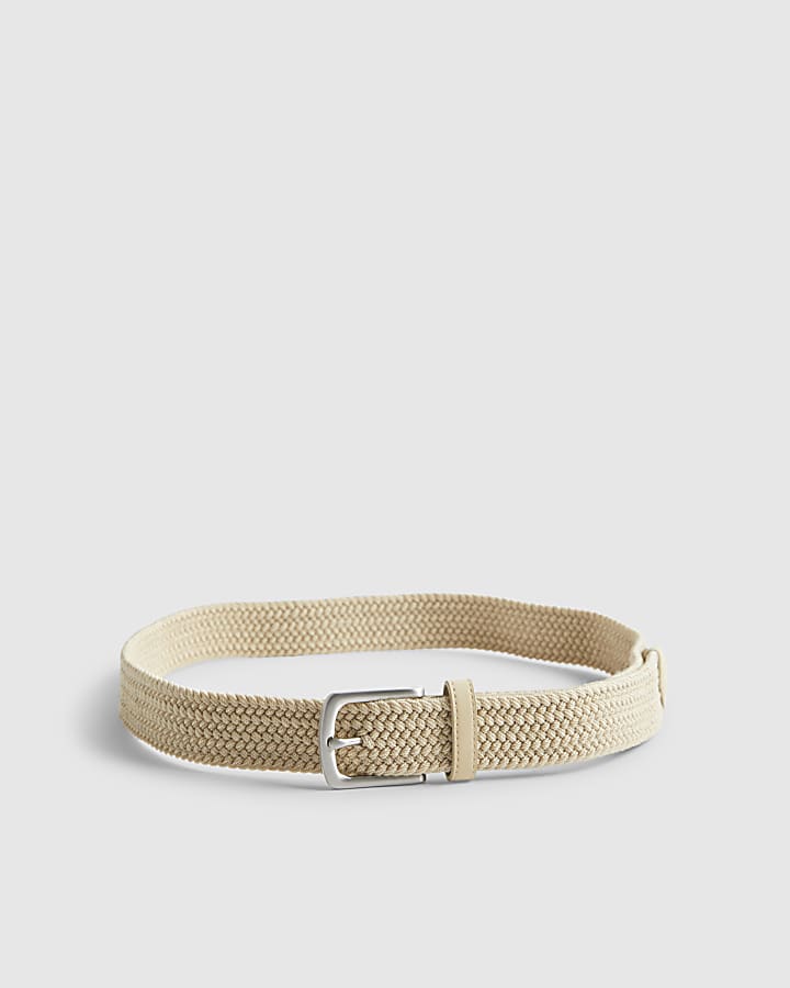 Beige Woven Belt