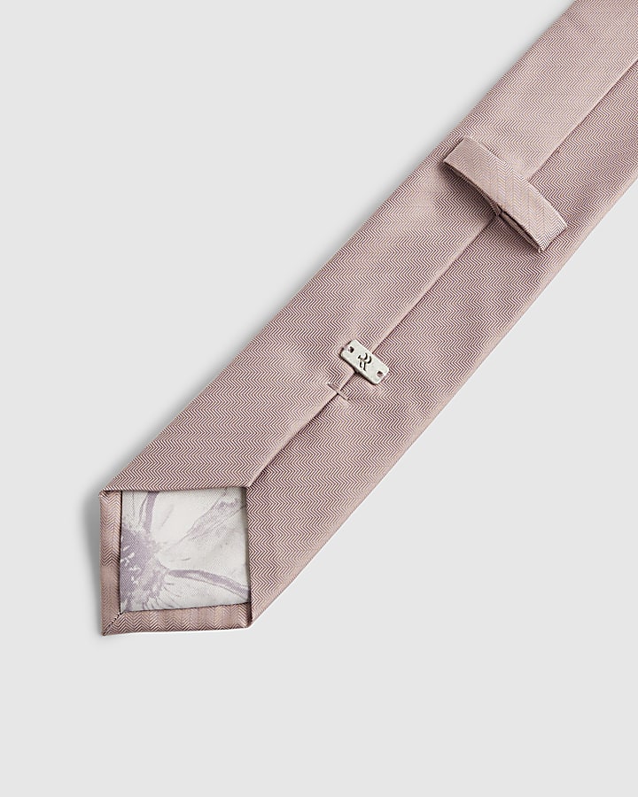 Pink Twill Tie