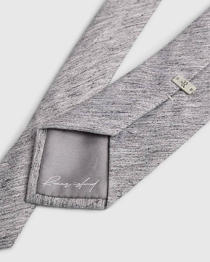 Grey Texture Tie