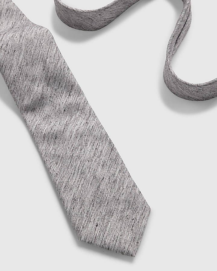 Grey Texture Tie