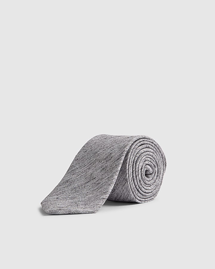 Grey Texture Tie