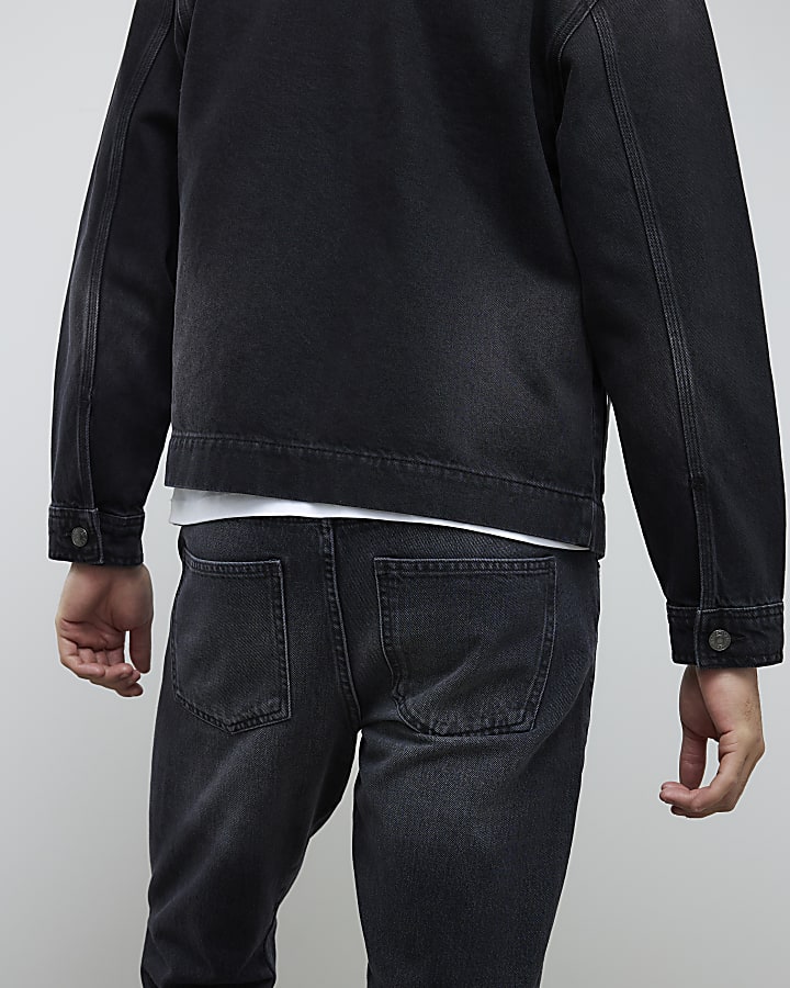 Black Wash Bootcut Jeans