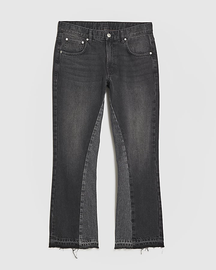 Black Washed Bootcut Jeans