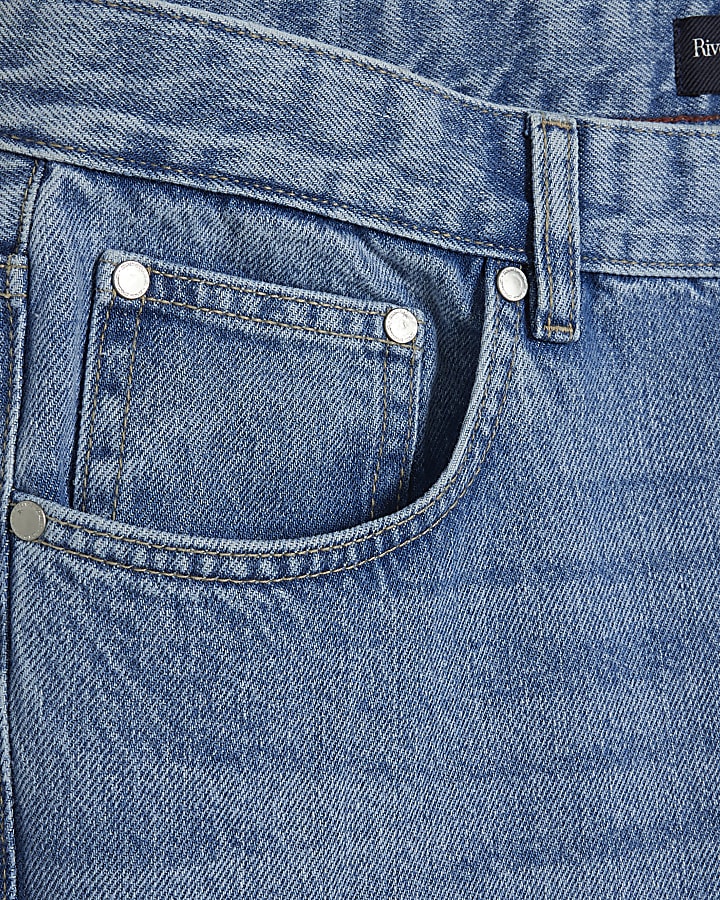 Blue Bootcut Flared Jeans