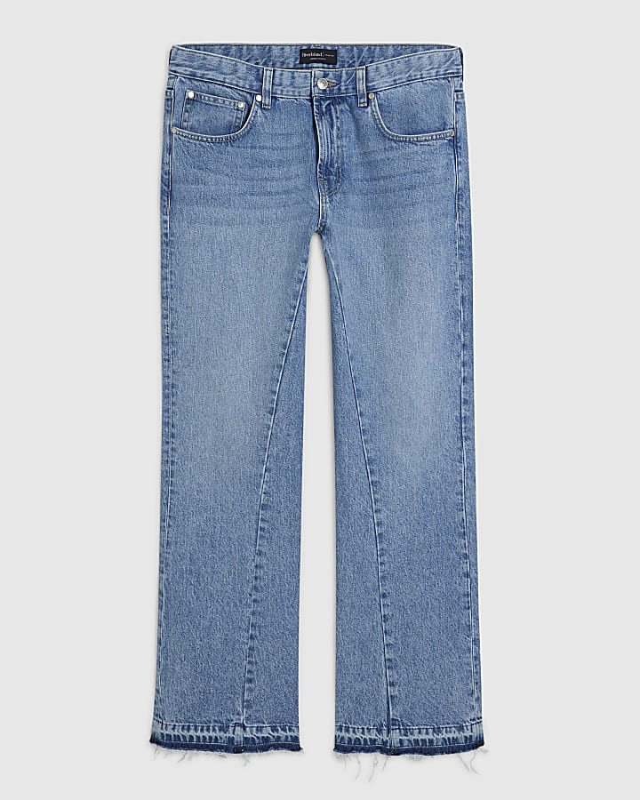 Blue Bootcut Flared Jeans