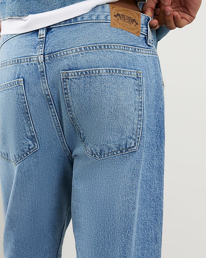 Blue Bootcut Flared Jeans