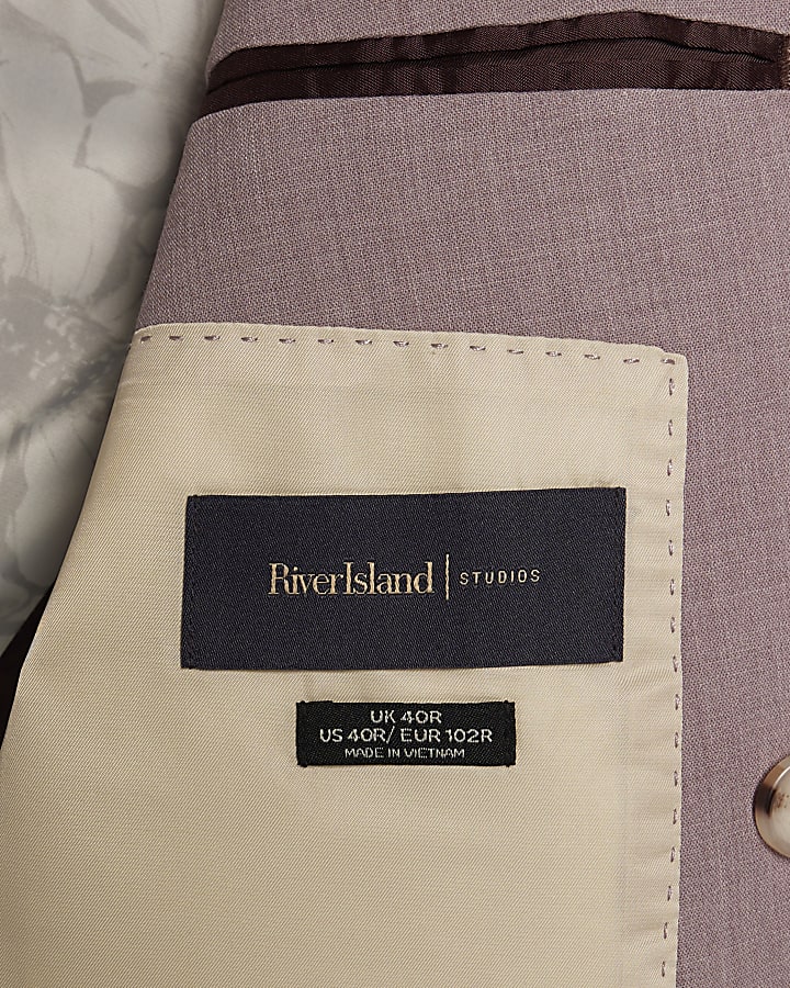 Purple Slim Fit Suit Jacket