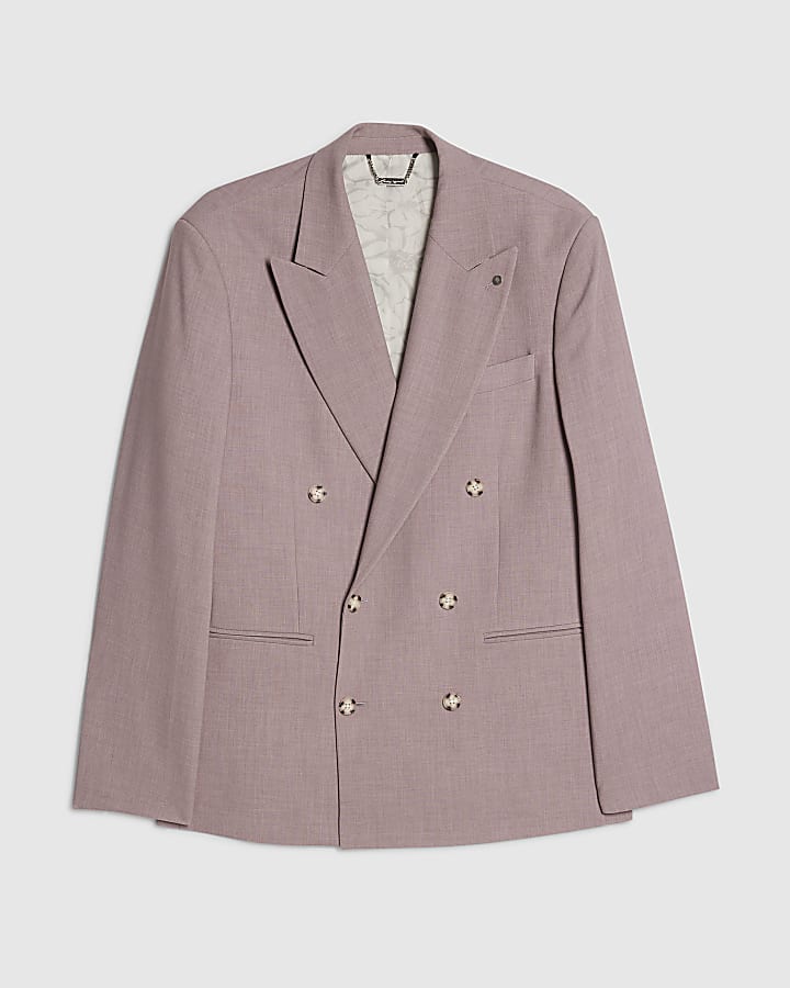 Purple Slim Fit Suit Jacket