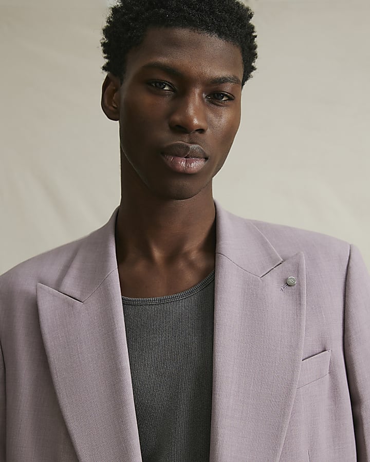 Purple Slim Fit Suit Jacket