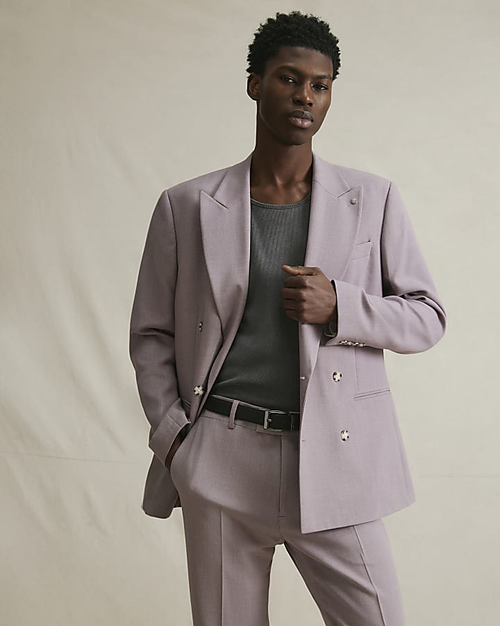 Purple Slim Fit Suit Jacket