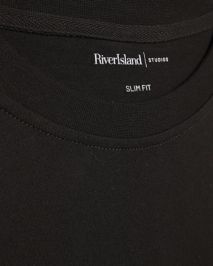 Black Slim Fit Pack Of 3 T-Shirts