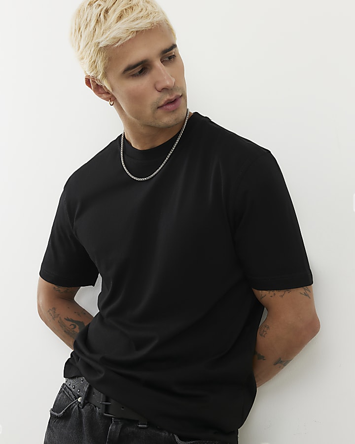 Black Slim Fit Pack Of 3 T-Shirts