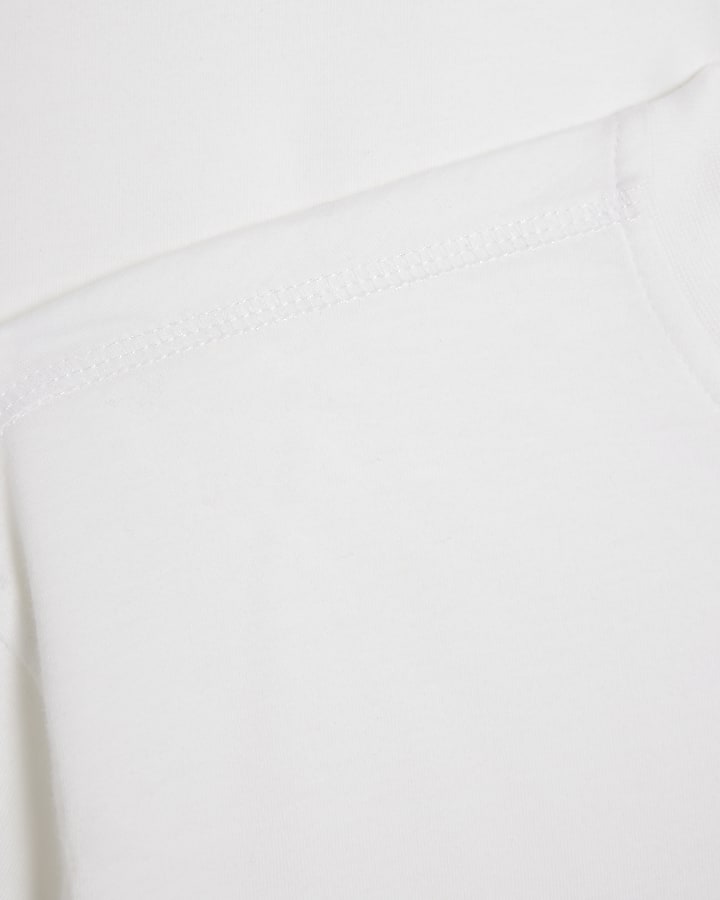 White Slim Fit Pack Of 3 T-Shirts