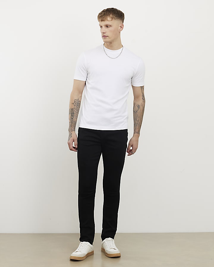 White Slim Fit Pack Of 3 T-Shirts