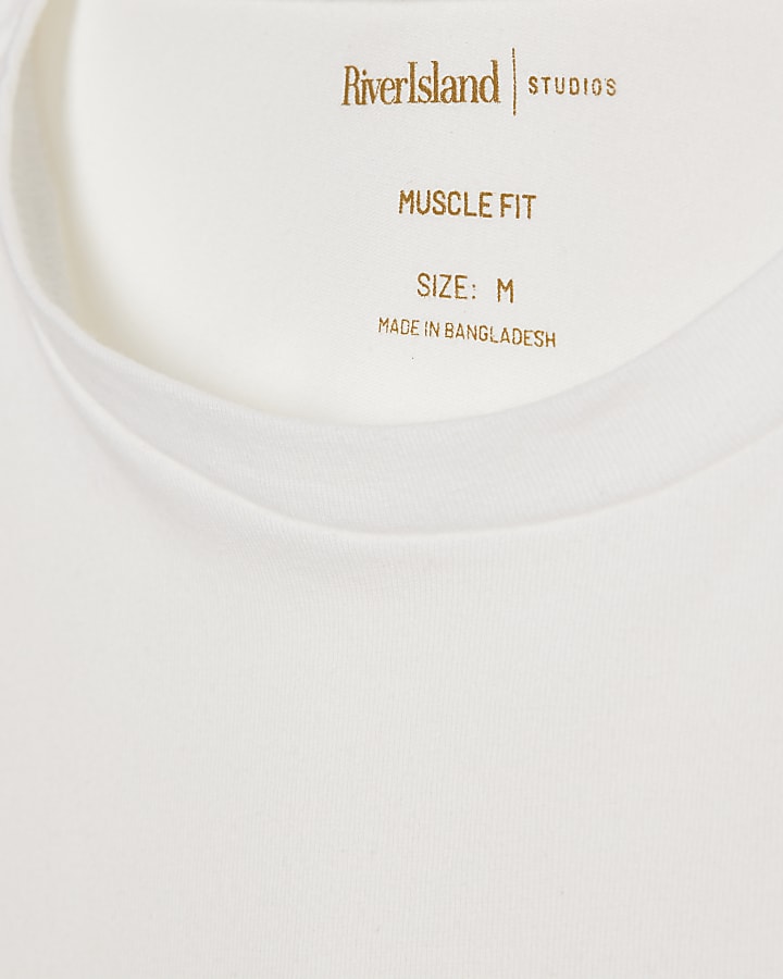 White Muscle Fit Pack Of 3 T-Shirts