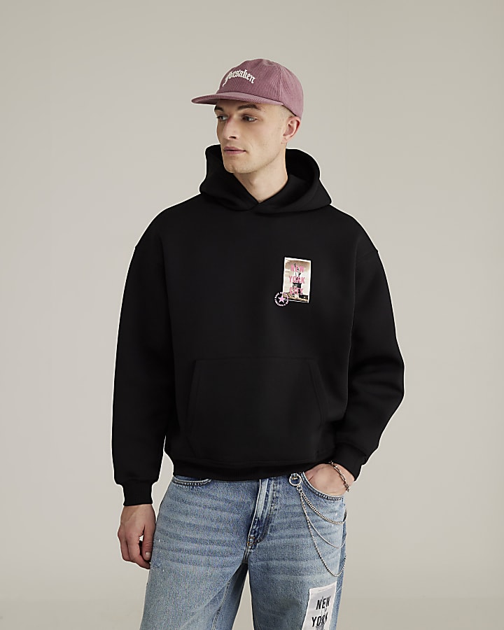 Real Hackney Dave Black NY Hoodie