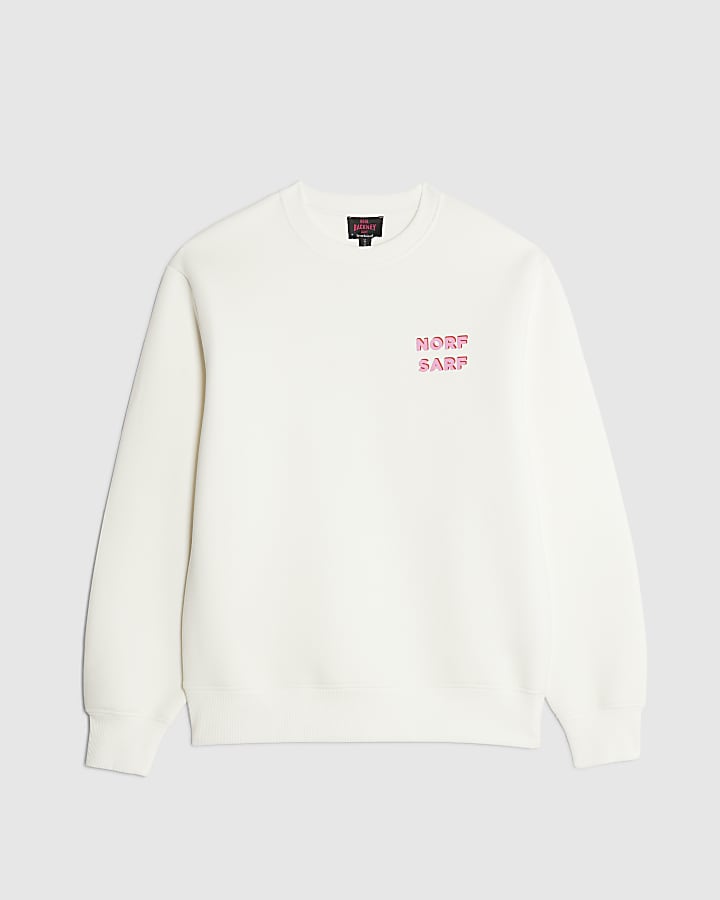 Real Hackney Dave Cream Norf Sarf Sweatshirt