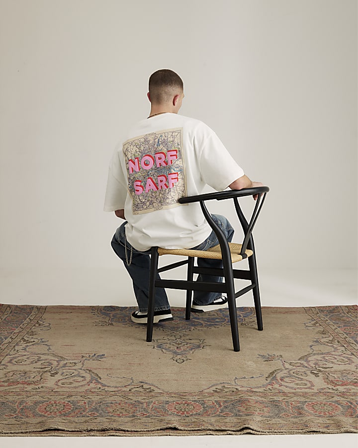 Real Hackney Dave White Norf Sarf T-Shirt