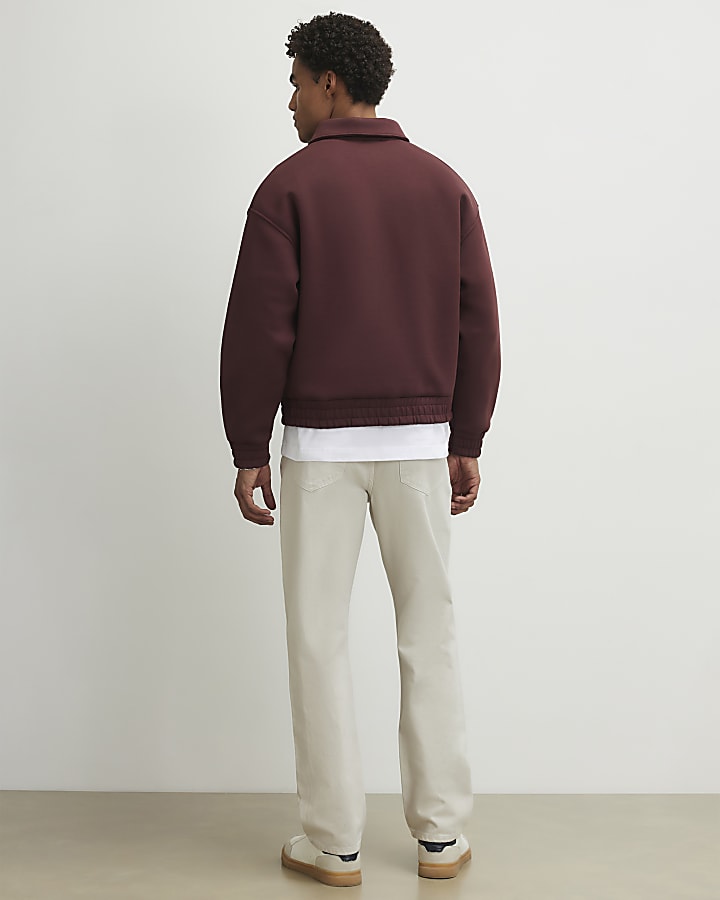 Cream Straight Leg Jeans