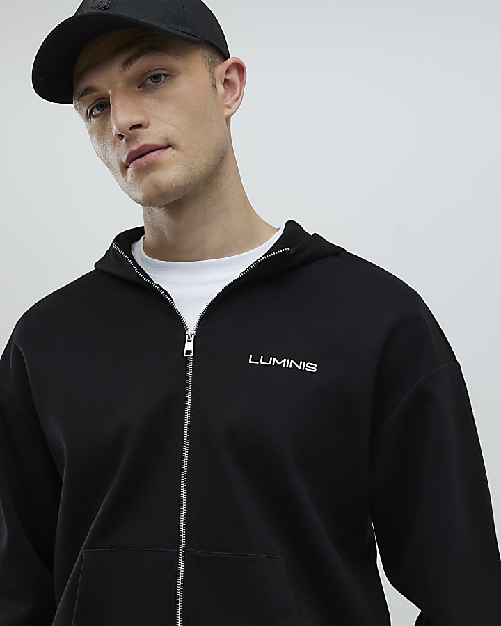 Black Oversized Fit Luminis Hoodie