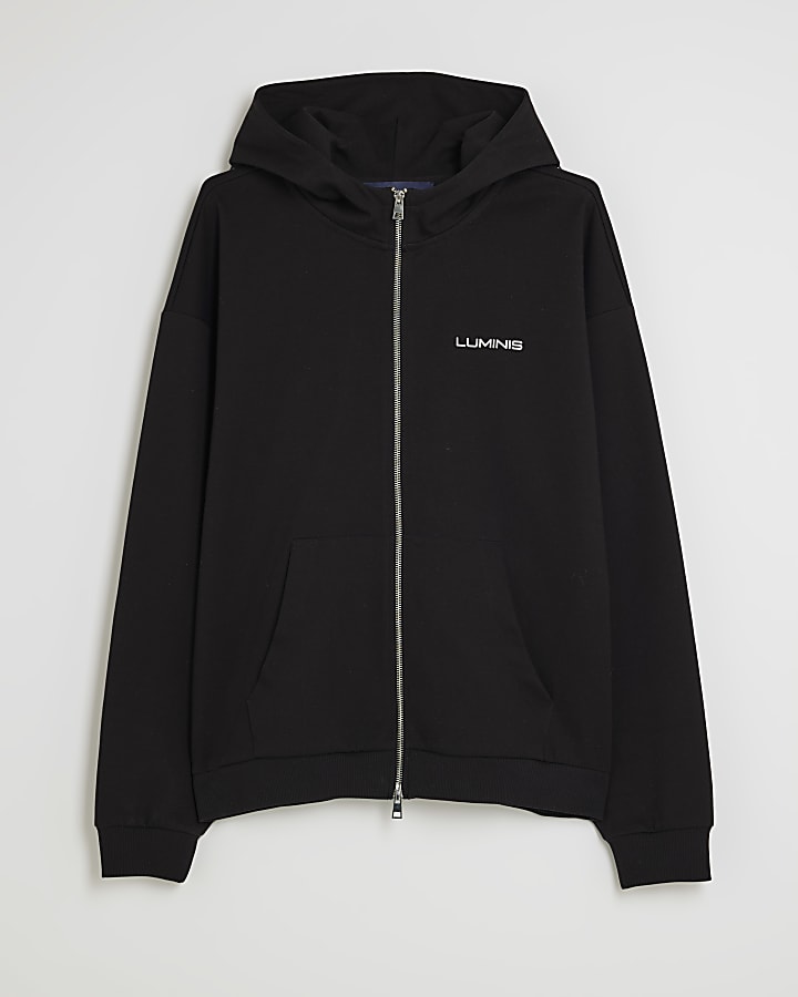 Black Oversized Fit Luminis Hoodie