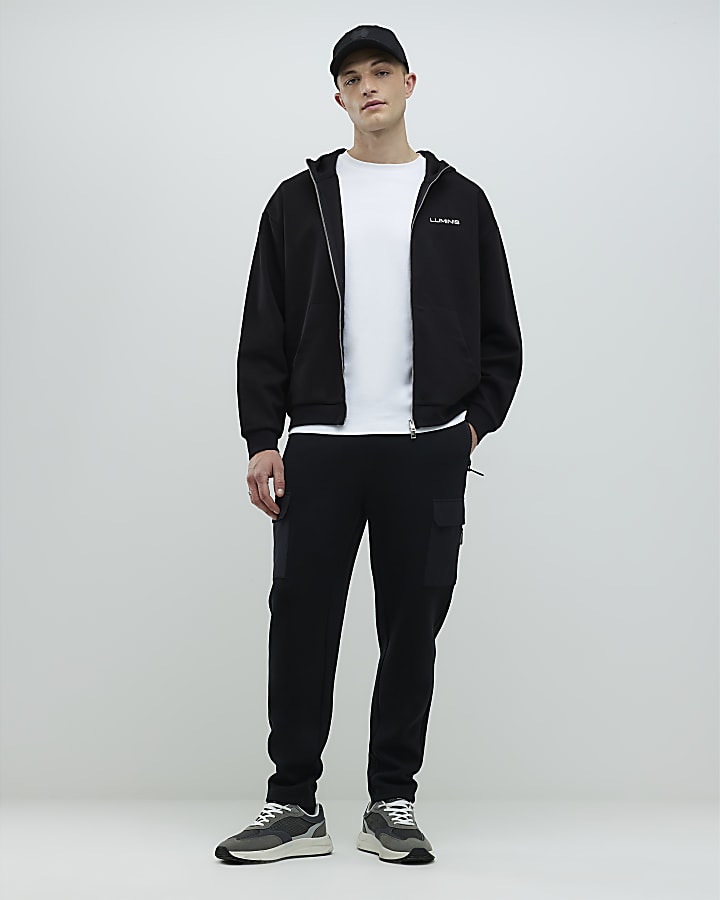 Black Oversized Fit Luminis Hoodie