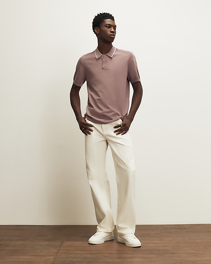 Pink Engineered Fit Polo Shirt