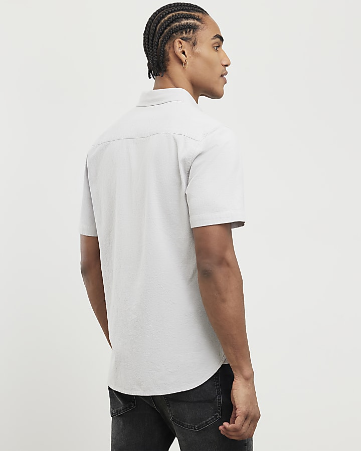 Grey Regular Fit Shirt