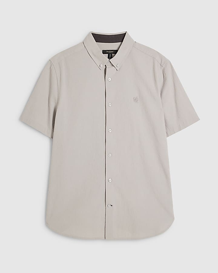 Grey Regular Fit Shirt