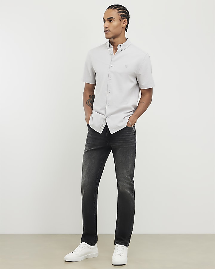Grey Regular Fit Shirt