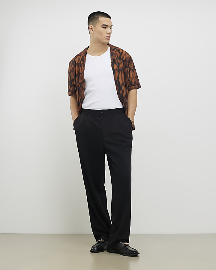 White Muscle Fit Ribbed Vest