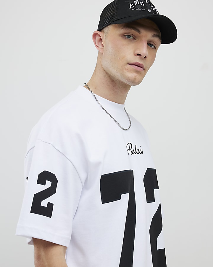 White Oversized Fit Palais 72 T-Shirt