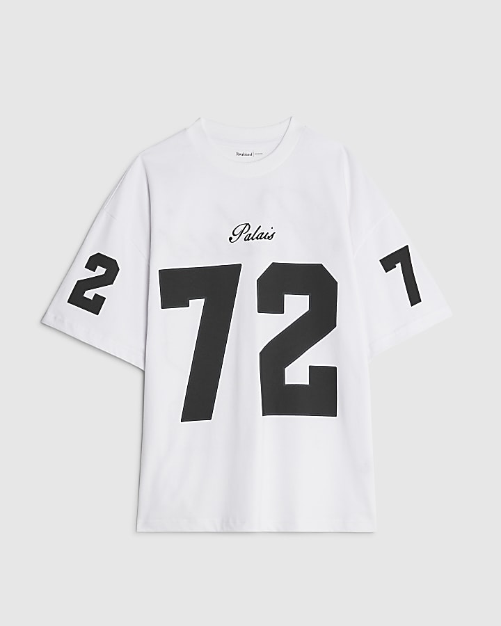 White Oversized Fit Palais 72 T-Shirt