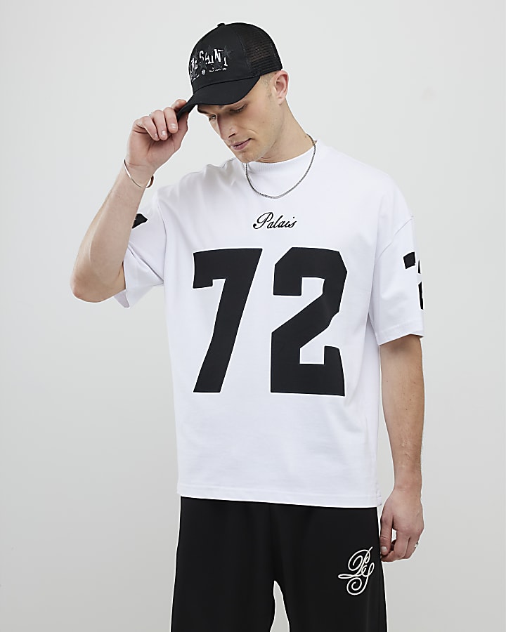 White Oversized Fit Palais 72 T-Shirt