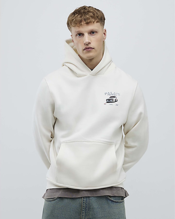 Cream Regular Fit Palais Prives Hoodie