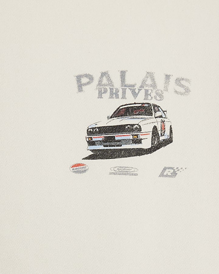 Cream Regular Fit Palais Prives Hoodie
