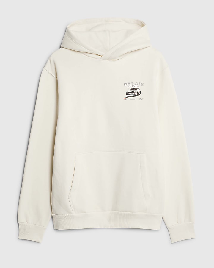 Cream Regular Fit Palais Prives Hoodie