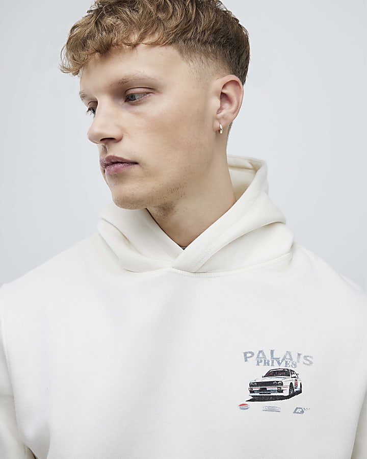 Cream Regular Fit Palais Prives Hoodie