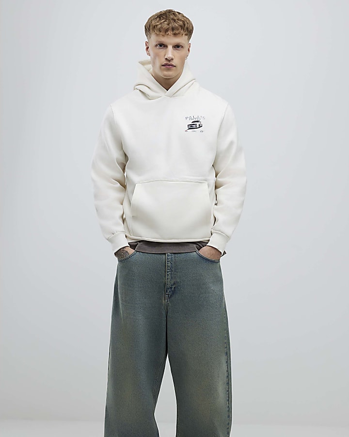 Cream Regular Fit Palais Prives Hoodie