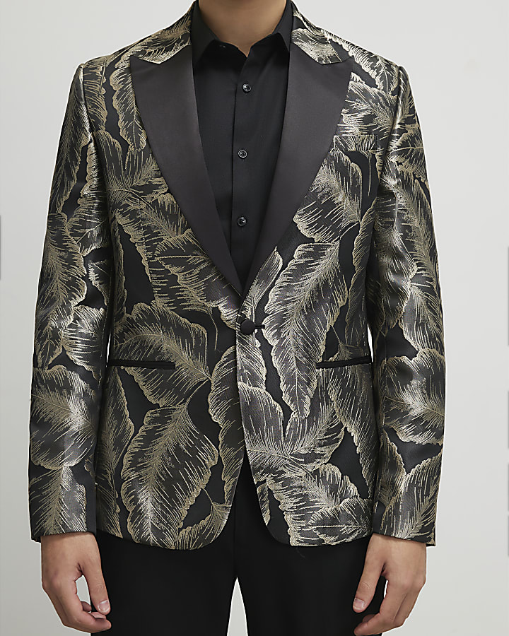 Gold Palm Leaf Jacket