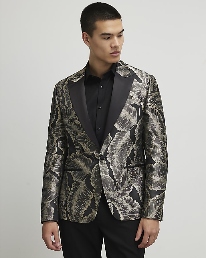 Gold Palm Leaf Jacket