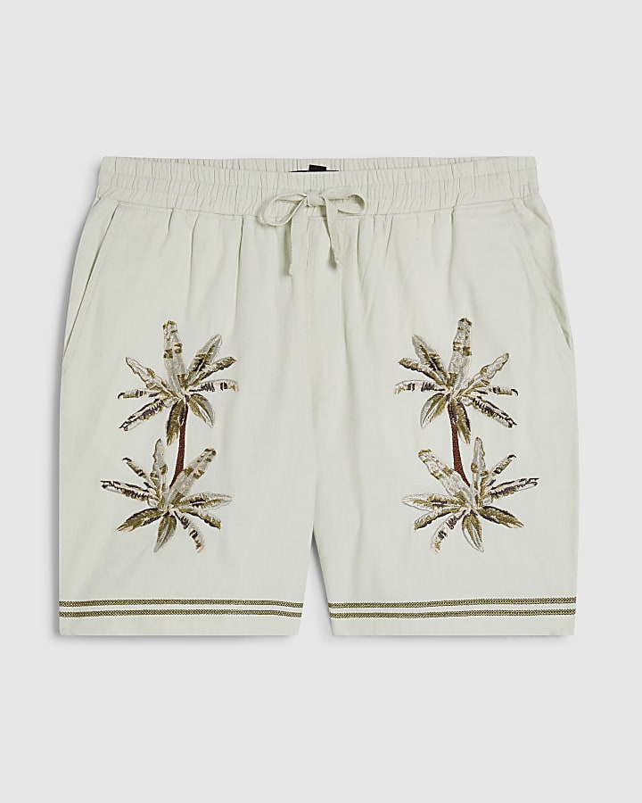 Green Palm Tree Shorts