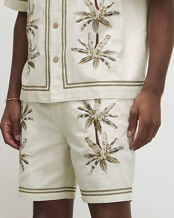 Green Palm Tree Shorts