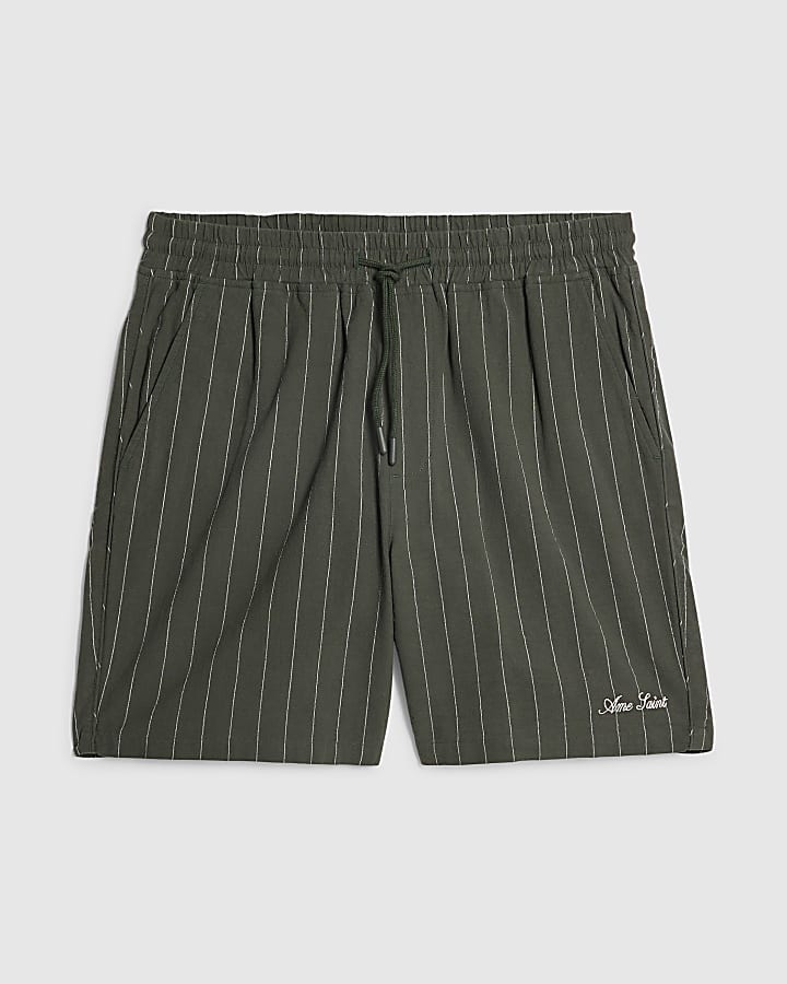 Green Stripe Shorts