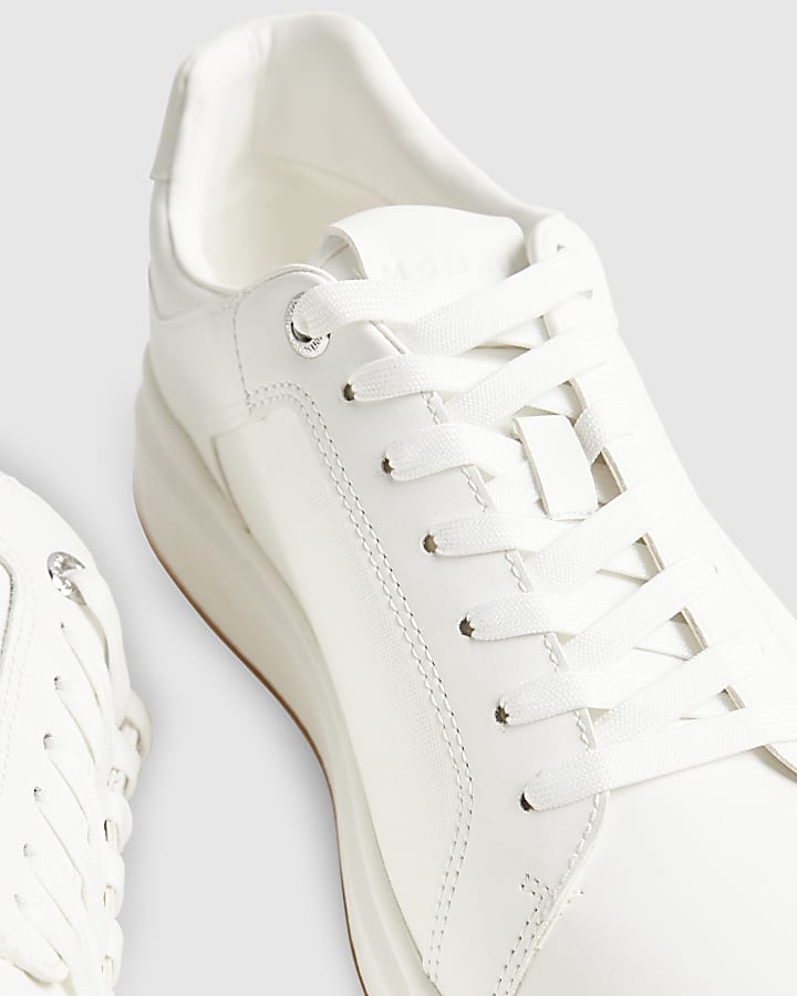 White Cup Sole Trainers