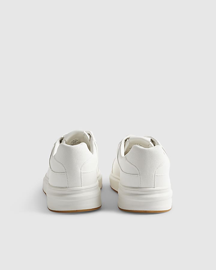 White Cup Sole Trainers