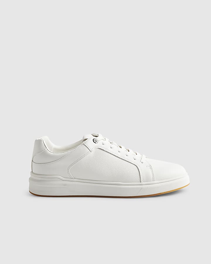 White Cup Sole Trainers