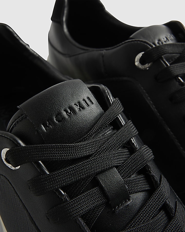 Black Lace Up Trainers