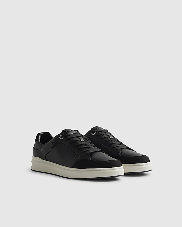 Black Lace Up Trainers